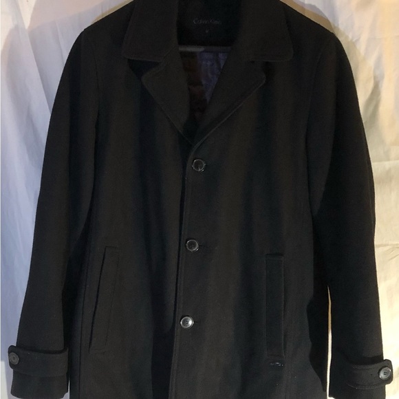 Calvin Klein Men's Black PeaCoat